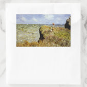 A Walk on the cliffs at Pourville 長方形シール (バッグ)