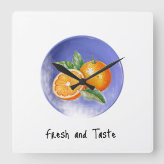 A wall clock for a home that loves freshness  スクエア壁時計