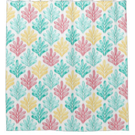 A Watercolor Type Of Design Shower Curtain シャワーカーテン