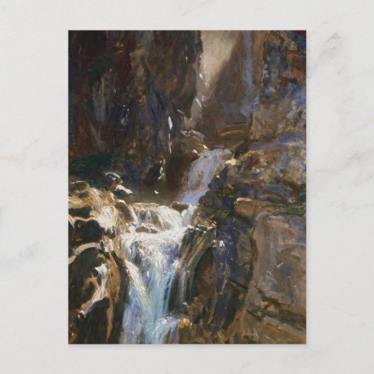 A Waterfall by John Singer Sargent ポストカード (正面)