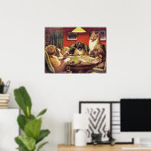 A Waterloo, Dogs Playing Poker, ポスター (ホームオフィス)