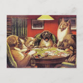 A Waterloo, Dogs Playing Poker, ポストカード (正面)
