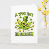 A Wee Bit Highrish Funny Irish Leaf Vibes カード (黄色い花)