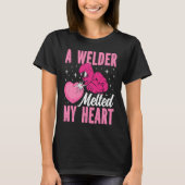 A Welder Melted My Heart Welding Mask  1 Tシャツ (正面)