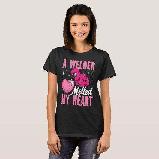 A Welder Melted My Heart Welding Mask  1 Tシャツ (正面フル)