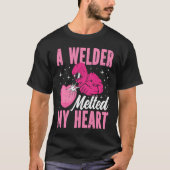 A Welder Melted My Heart Welding Mask  1 Tシャツ (正面)