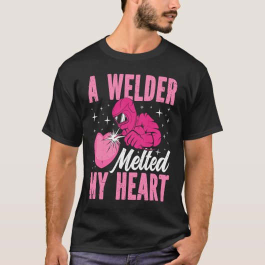 A Welder Melted My Heart Welding Mask  1 Tシャツ (正面)