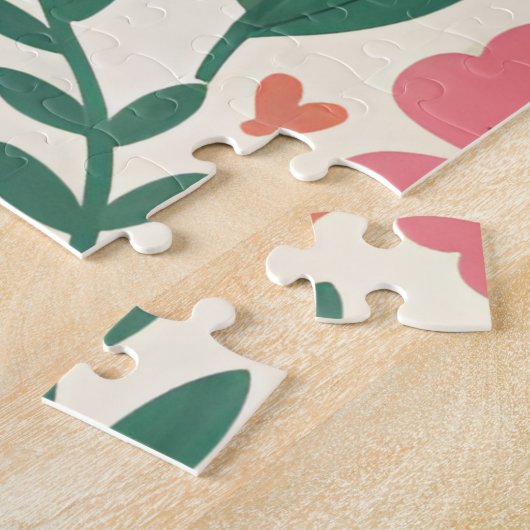 A Whimsical Garden Floral Pattern ジグソーパズル (側面)