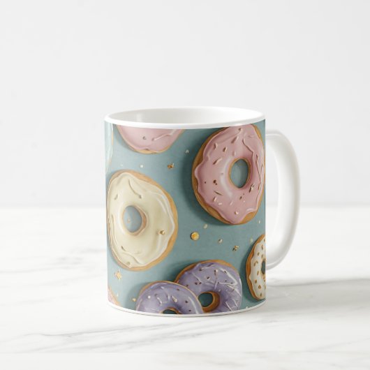 A Whimsical Pastel Donut Dream コーヒーマグカップ (正面右)