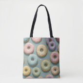 A Whimsical Pastel Donut Dream トートバッグ (正面)