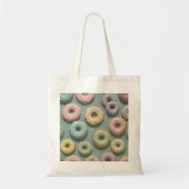 A Whimsical Pastel Donut Dream トートバッグ (正面)