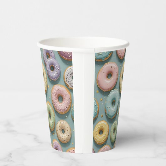 A Whimsical Pastel Donut Dream 紙コップ (右)