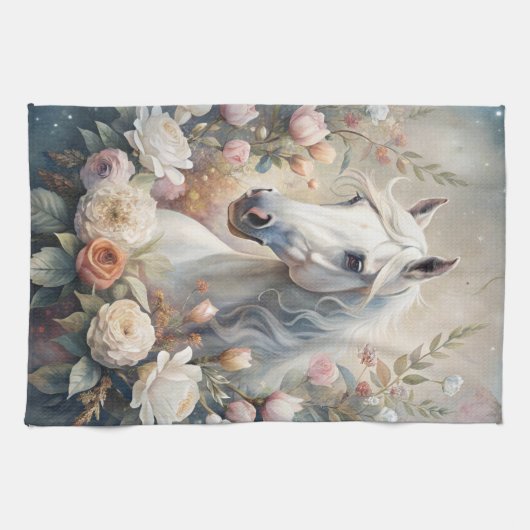 A White Horse  キッチンタオル (横)