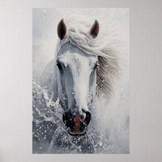 A White Horse Poster Art Print Wall Art ポスター