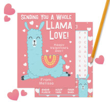 A Whole Llama Love Classroomバレンタインデー