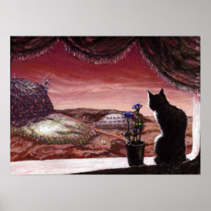 A Whole New World - Sci-Fi - Cat on火星 ポスター
