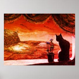 A Whole New World - Sci-Fi - Cat on火星 ポスター