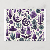 A Wiccan Pattern 1 ポストカード (裏面)