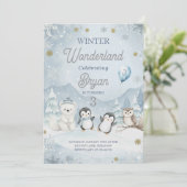 A Wild Winter Wonderland Birthday 招待状 (スタンド正面)