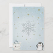 A Wild Winter Wonderland Birthday 招待状 (裏面)