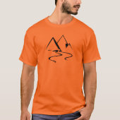 A winding river and sharp peaks tシャツ (正面)