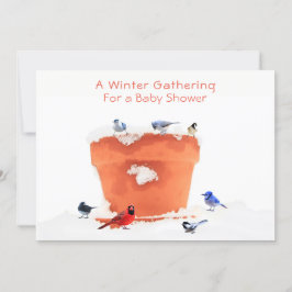 A Winter Baby Shower-Gender Neutral: Invitation 招待状