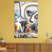 A Winter Wonder Diorama-Land Ken Gage キャンバスプリント (インサイチュ (リビング))