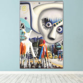 A Winter Wonder Diorama-Land Ken Gage キャンバスプリント (インサイチュ (ウッドフロア))