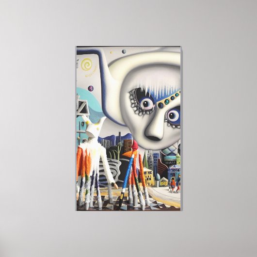 A Winter Wonder Diorama-Land Ken Gage キャンバスプリント (正面)