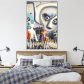 A Winter Wonder Diorama-Land Ken Gage キャンバスプリント (インサイチュ (寝室))