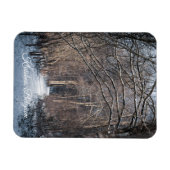 A Winters Day in Kluisbos Belgium マグネット (横)