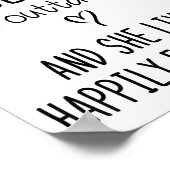 A Wise Woman Once Said Funny Feminist Quote Gift  ポスター (角)