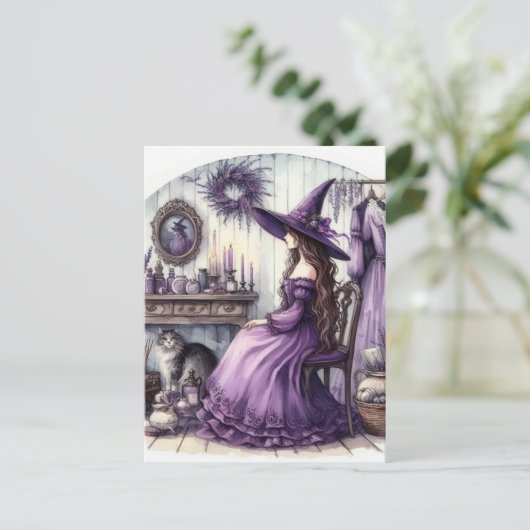 A Witch and Her Cat ポストカード (スタンド正面)