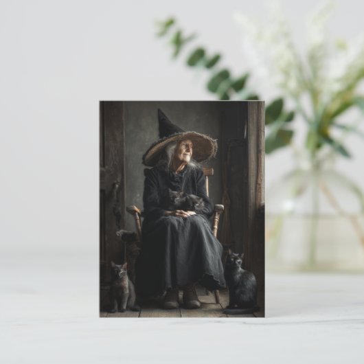 A Witch and her Cats ポストカード (スタンド正面)