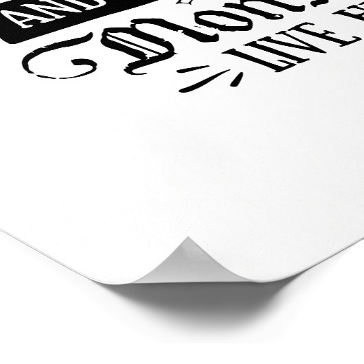 A Witch and her Little Monsters Live Here ポスター (角)