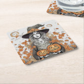 A witch's love スクエアペーパーコースター (アングル)