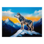 A wolf  フォトプリント            (正面)