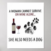 A Woman Cannot Survive On Wine Alone She Also Need ポスター (正面)