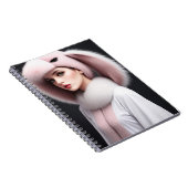 A woman wearing a rabbit hat ノートブック (右側)