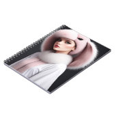 A woman wearing a rabbit hat ノートブック (左側)