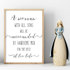 A Woman with all Sons Artプリント ポスター