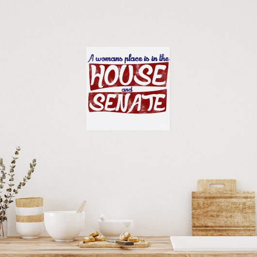 A womans place is in the house and senate ポスター (キッチン)