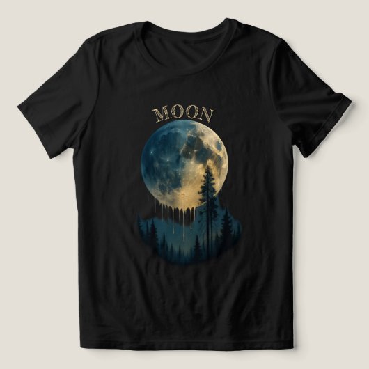 A wonderful and beautiful shirt for moon lovers. トライブレンドＴシャツ (デザイン正面)