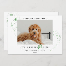 A WonderFURライフペット写真クリスマスホリデー シーズンカード
