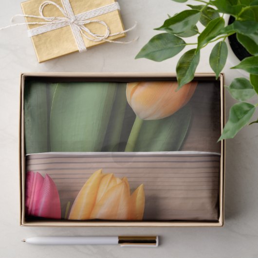 A Wood and Tulip Series Design #4 薄葉紙 (ギフト)