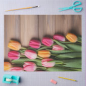 A Wood and Tulip Series Design #4 薄葉紙 (クラフト)