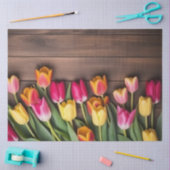 A Wood and Tulip Series Design #5 薄葉紙 (クラフト)