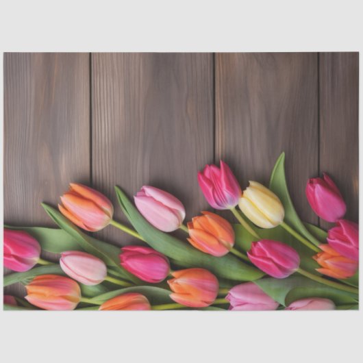 A Wood and Tulip Series Design #6 薄葉紙 (正面)