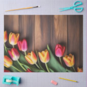 A Wood and Tulip Series Design #7 薄葉紙 (クラフト)