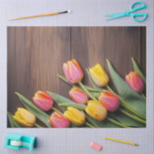 A Wood and Tulip Series Design #8 薄葉紙 (クラフト)